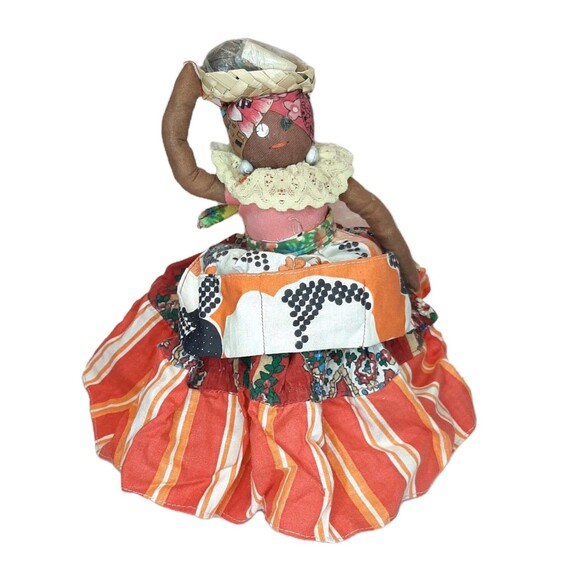 Handmade Other - Vintage Handmade Doll 8 Inch African Folk Art Cloth Doll With Spices